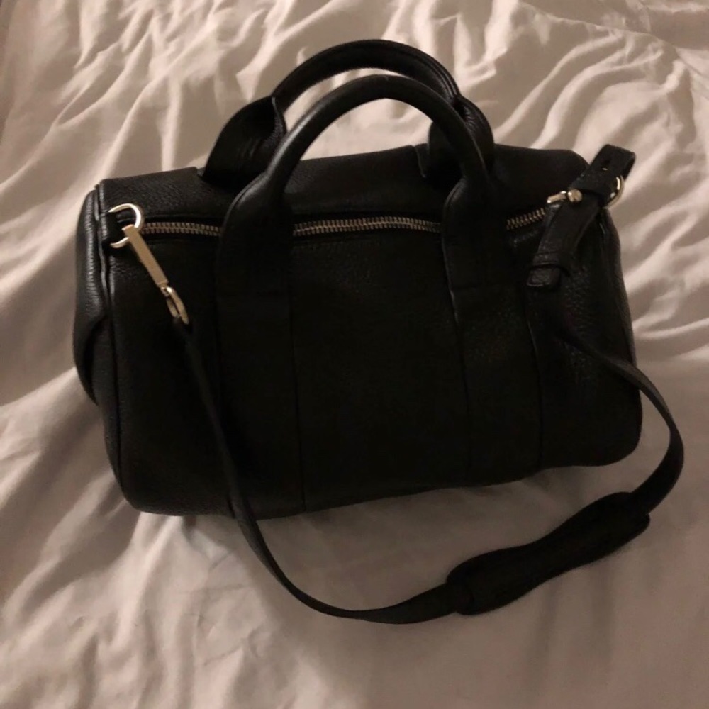 Alexander Wang black leather with gold hardware